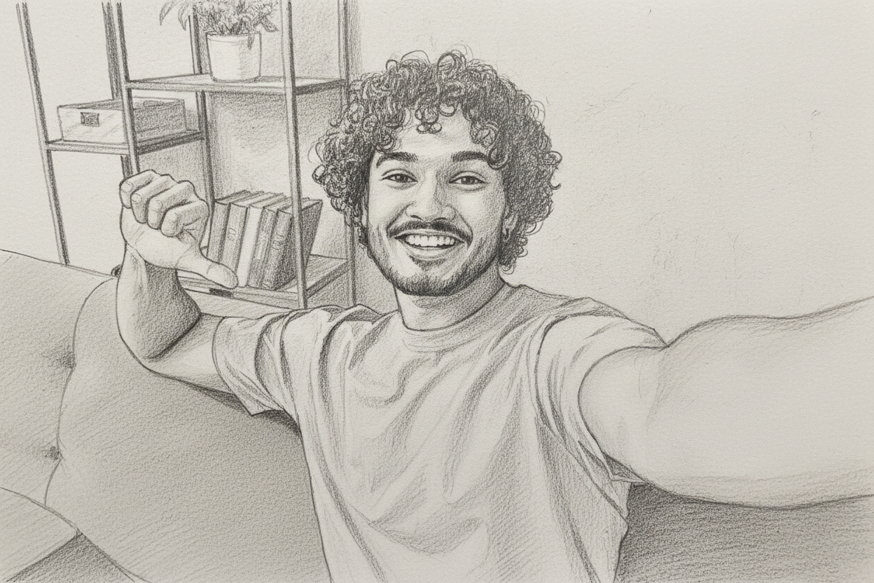 Pencil Sketch — example cellfy photo